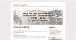 Desktop Screenshot of pied-de-table.com